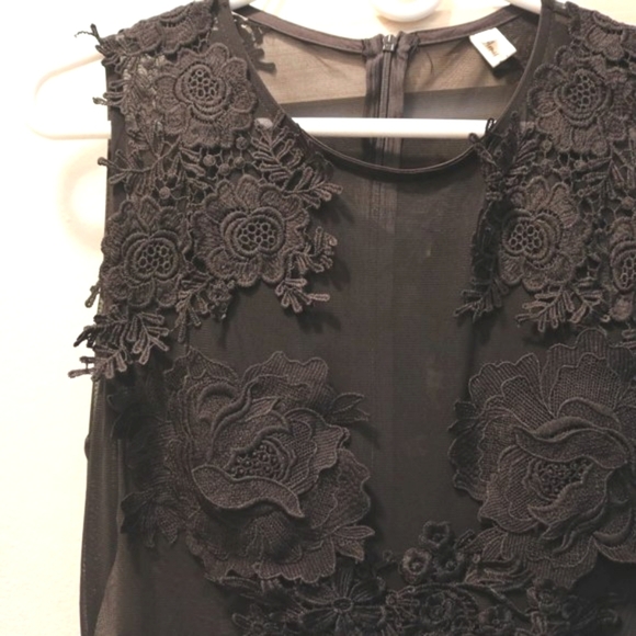 Jazzy Black Dress Bodysuit - Picture 2 of 3